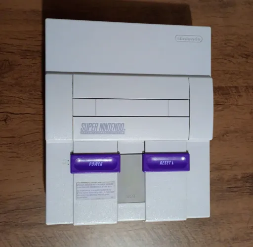 Kit Super Nintendo Modelo americano + Cabos + 2 controles+ 2 cartuchos