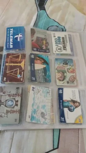 Cartão de telefone antigo