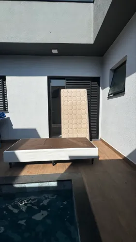 Cama Box com colchão Ortobom - Solteiro