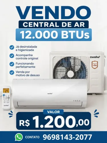 Central de Ar usada em perfeito funcionamento.
