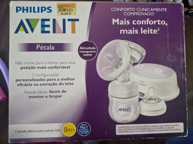 Extrator elétrico de leite materno Philips Avent