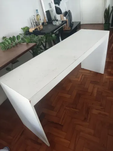 Mesa de escritório branca 1,50x45cm