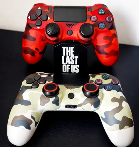 Controle sem fio para Playstation 4, PC e Smartphones com Touch Screen e vibração