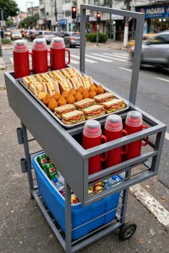 Carrinho de Lanches e Salgados 