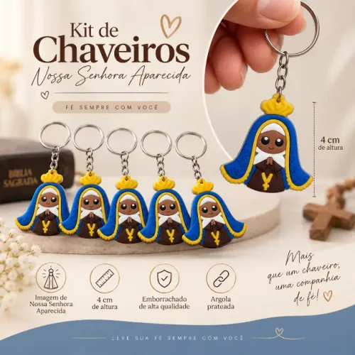 Kit Chaveiros Nossa Senhora Aparecida