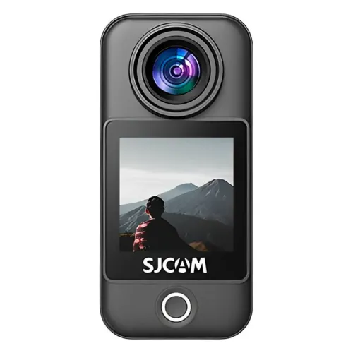  Câmera de Ação SJCAM C300 Pocket 4K Ultra HD WiFi Tela Dupla - Preto