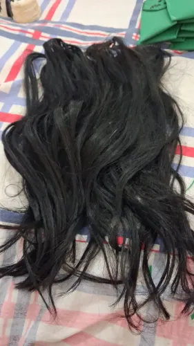 Cabelo humano 2 telas