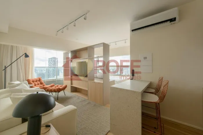 Apartamento para Venda e/ou Locação, 49m2, 100% mobiliado, Alto padrão, Lazer lindo, em Pi