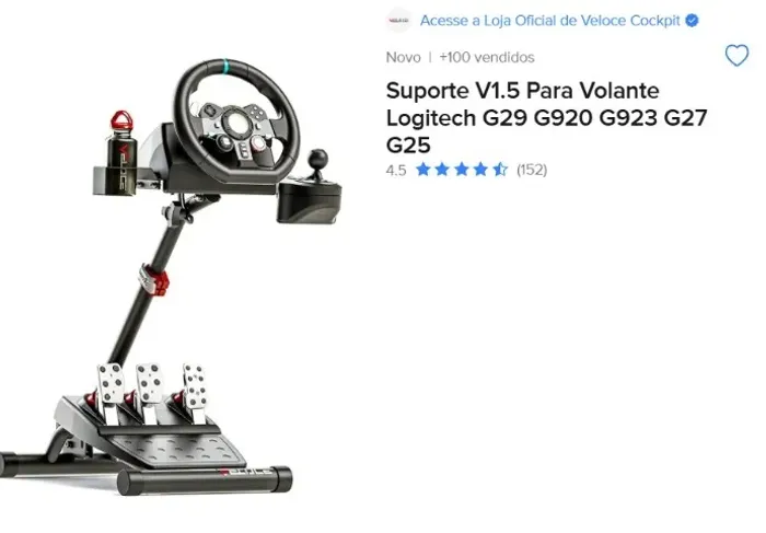 Suporte para Volante - G29 - Cockpit Veloce