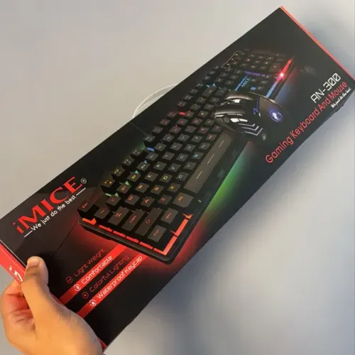 TECLADO E MOUSE COM FIO - FAÇO ENTREGA