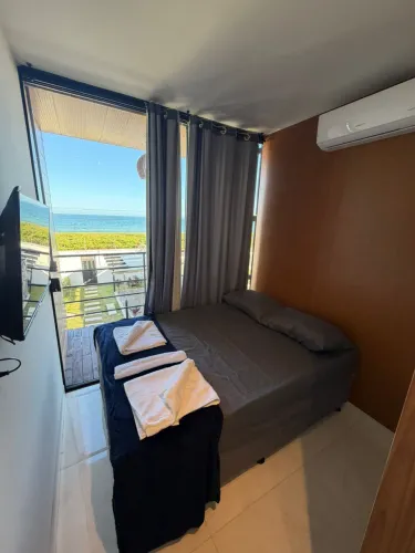 Loft/kitnet tudo incluso frente mar