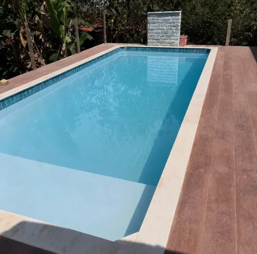 Piscina retangular em promoção de verão!!