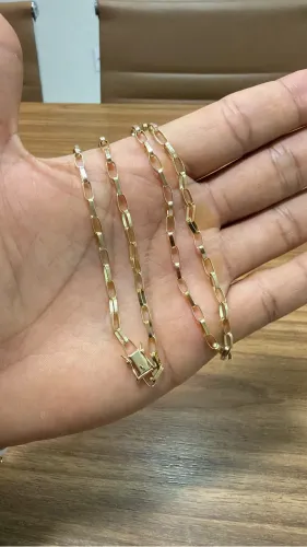 CORRENTE EM OURO 18K COM DEFESA