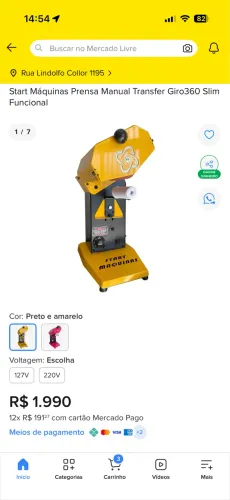 Máquina transfer giro laser 