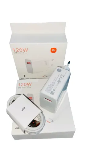 Carregador turbo 120w modelo Xiaomi- Super rápido