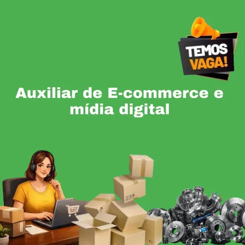 Vaga auxiliar de E-commerce/mídia digital