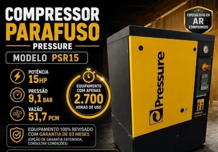 Compressor PSR15 Parafuso pressure