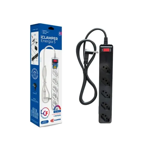 Filtro de linha Clamper energia 5 - original com caixa