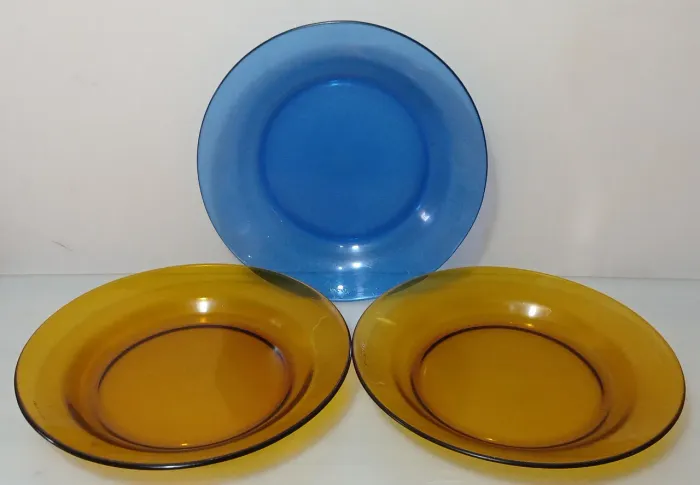 Kit com 3 pratos fundos duralex 22,3cm