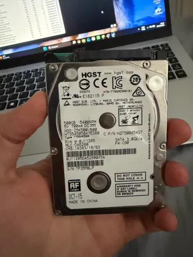 HD para Notebook HGST 500GB - 100% Saudável