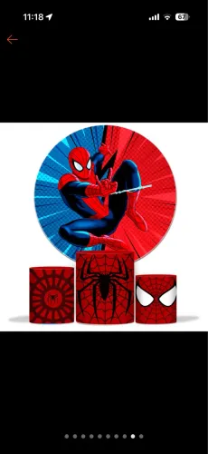 Kit de decoração do homem aranha 