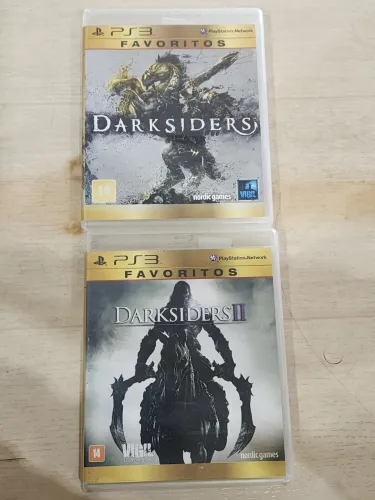 Kit de ps3 Darksiders 1 e 2 discos seminovos originais