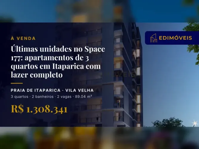 Viva com conforto: apartamento de 3 quartos em Praia de Itaparica, Vila Velha!