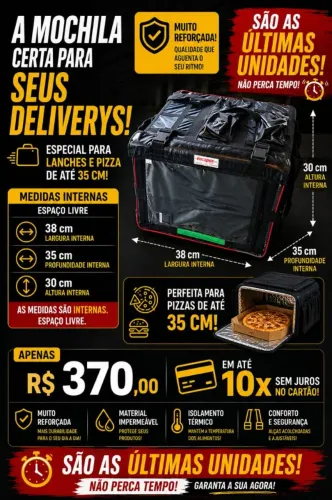 Bag para motoboy ,Mochilas para entregas