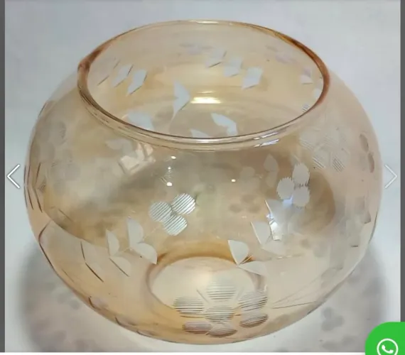 Cúpulas de vidro lapidado para lustre