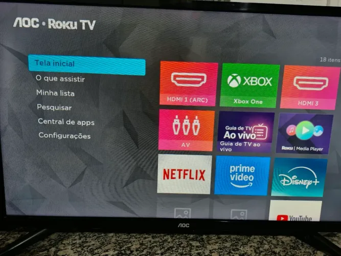 Status TV AOC 32 polegadas