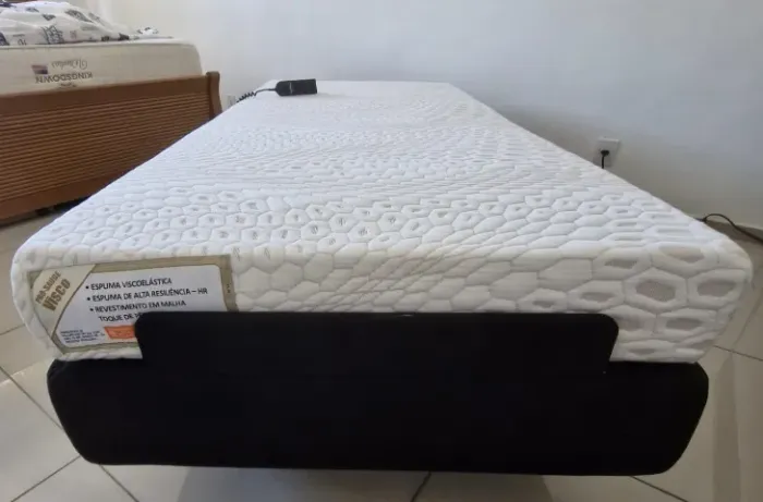 Cama Articulada Ortobom Solteiro (Base+Colchão)  - Com controle remoto