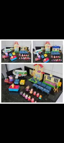 Kit Peppa c casa, escola, ônibus, varios móveis, muitos personagens 499 Cada foto