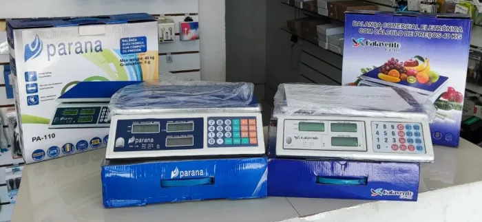 Balança bivolt pesa de 2g ate 40kg para comércio 