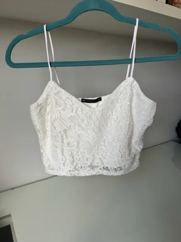 cropped tng renda branco