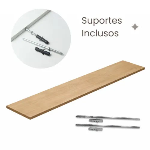 Prateleira Suspensa 180cm em MDF 18mm - Estilo e Organização