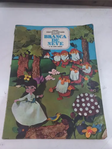 Álbum figurinha branca de neve 1971 sem figurinhas 