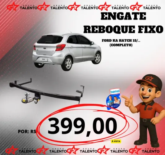 ENGATE REBOQUE FIXO FORD KA 