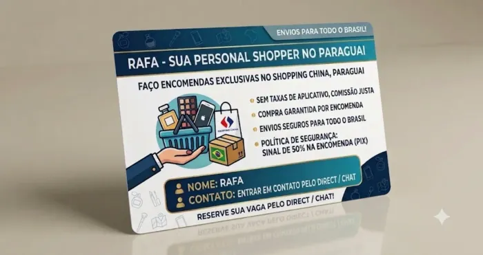 Personal Shopper Paraguai - Encomendas Shopping China