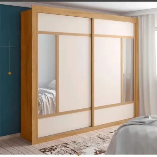 Guarda-Roupa Casal Europa Triunfo Flex 2 Portas de Correr com Espelho 6 Gavetas Internas M