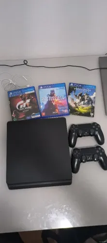 Ps4 slim + jogos
