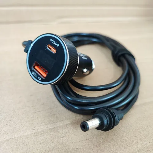 Carregador Para Starlink Veicular com USB e USB-C 3 Metros