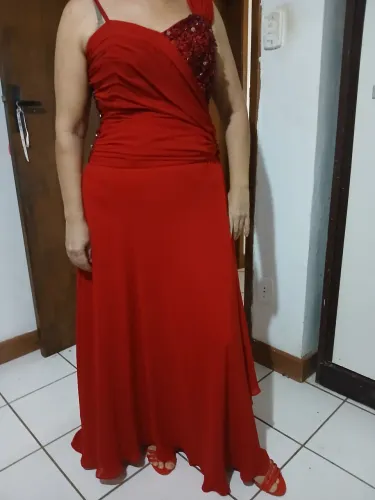Vestido para festa vermelho chiquérrimo!!!