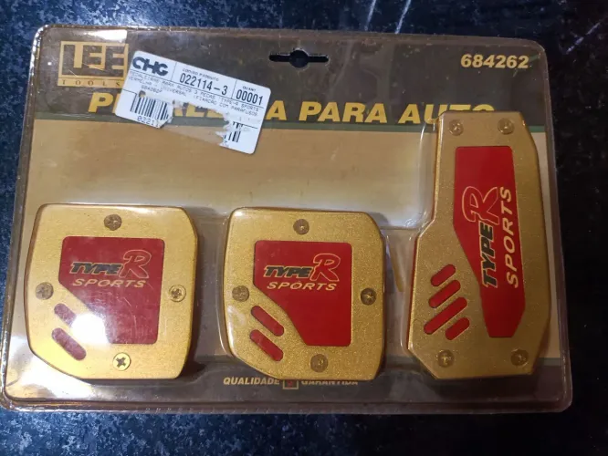 Pedaleiras para autos 3 peças Type R Sports