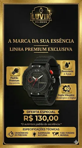 Relógio Premium ARMANI EXCHANGE TOP DE LINHA