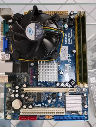 Kit placa, processador e memoria usados