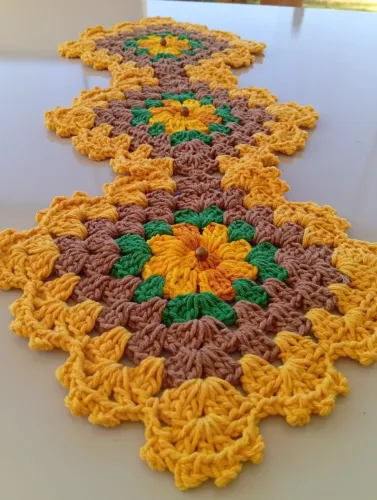 Mini Centros de mesa confeccionados em crochê