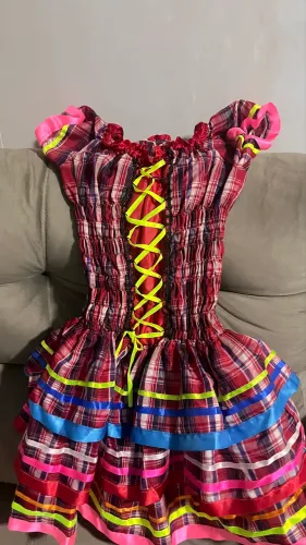 vestido de quadrilha 