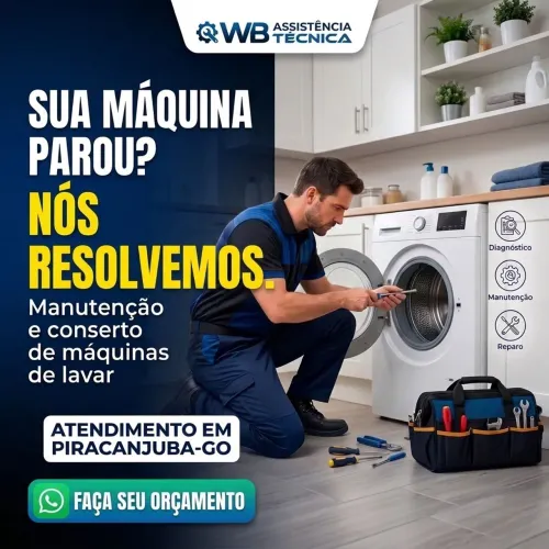 ? Máquina de Lavar com Defeito? Peça seu Orçamento!
