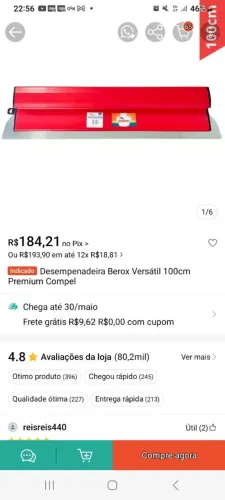 Vendo uma desempenadeira nova motivo comprei e não vou usa 