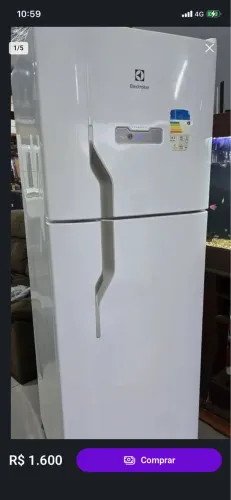 Vendo geladeira seminovo, valor 500